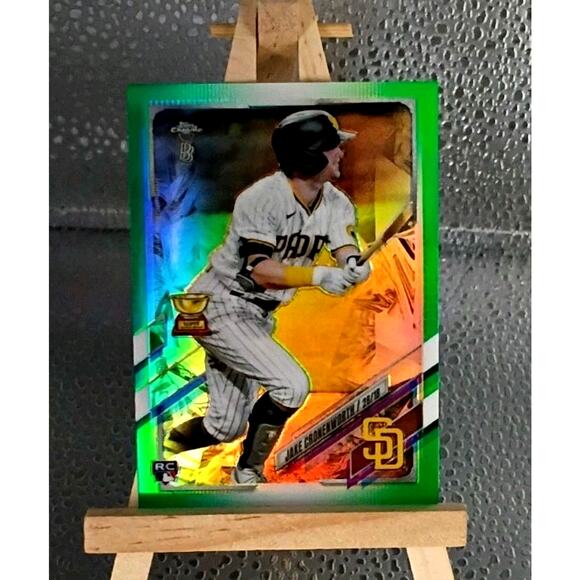 2021 Topps Chrome BEN BALLER #49 Jake Croneworth Green Refractor Serial #ed... - Picture 2 of 5